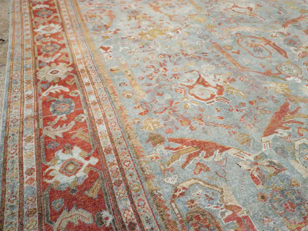 Anitque Persian Mahal Carpet, No.29460 - Galerie Shabab