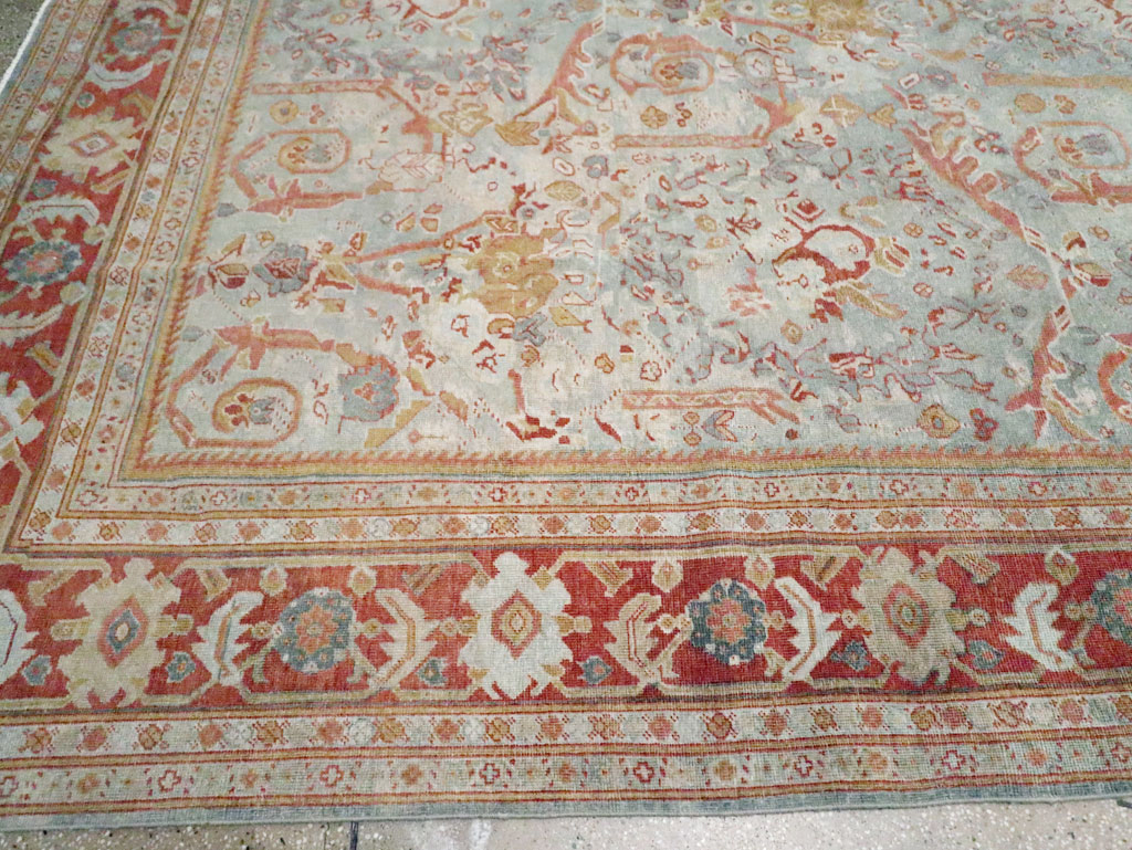 Anitque Persian Mahal Carpet, No.29460 - Galerie Shabab