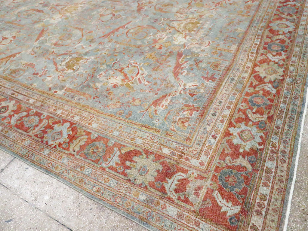 Anitque Persian Mahal Carpet, No.29460 - Galerie Shabab