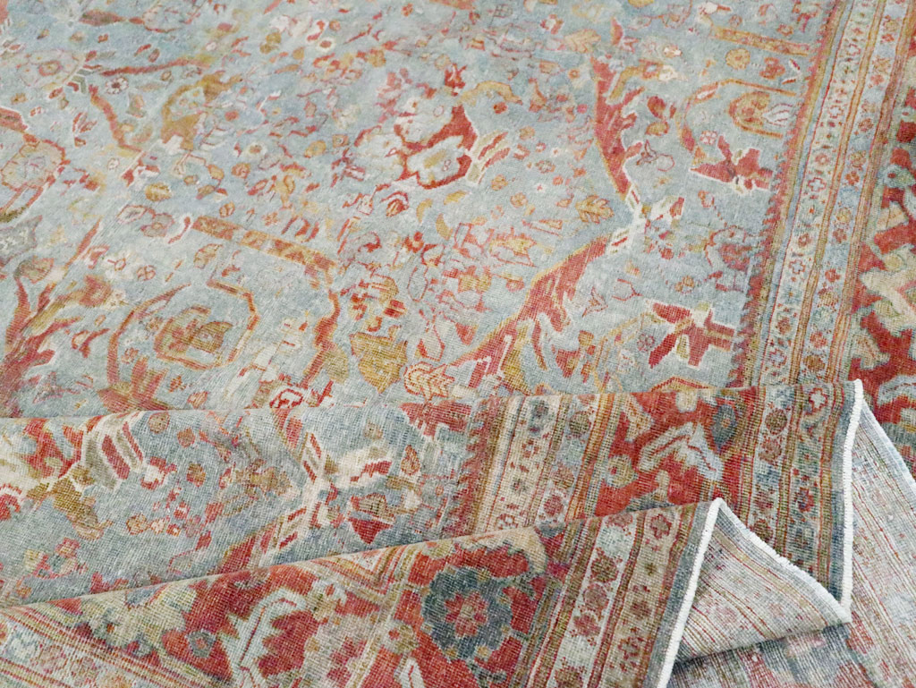 Anitque Persian Mahal Carpet, No.29460 - Galerie Shabab