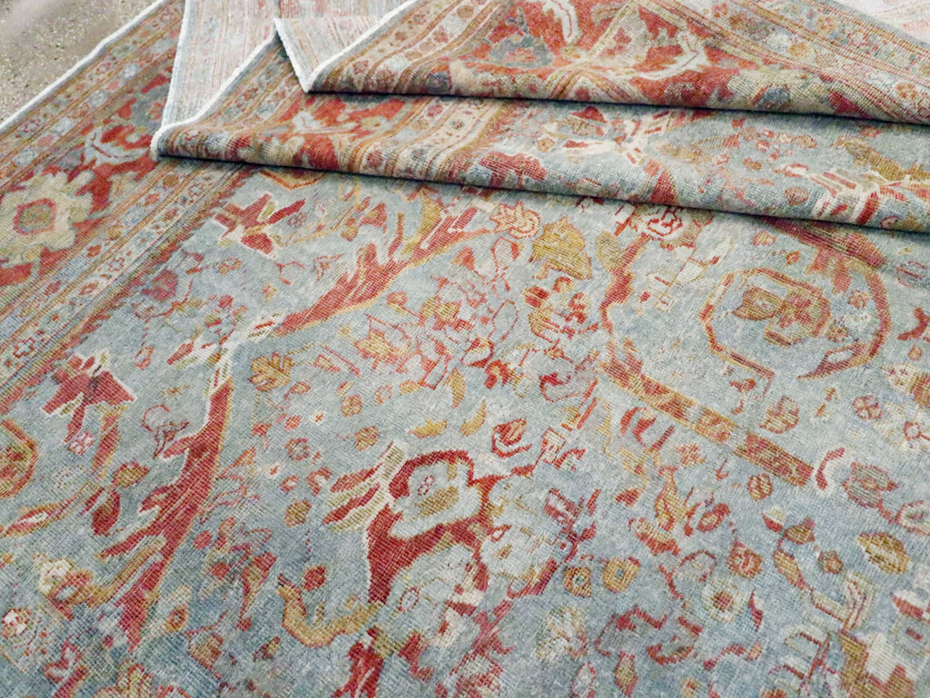 Anitque Persian Mahal Carpet, No.29460 - Galerie Shabab