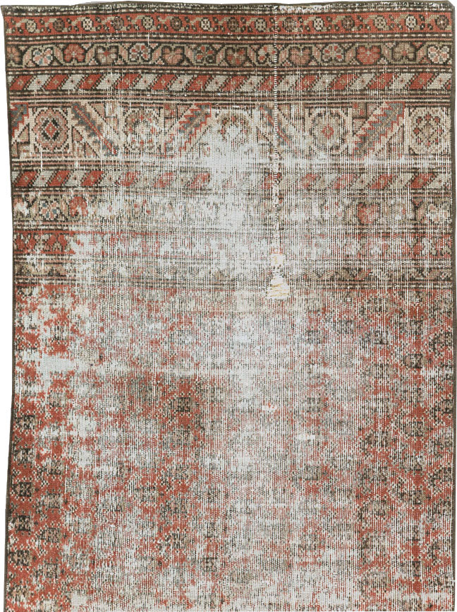 Antique Distressed Persian Malayer Rug, No.29462 - Galerie Shabab