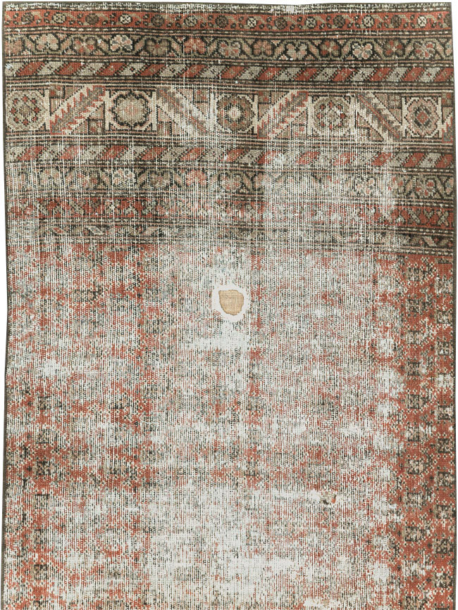 Antique Distressed Persian Malayer Rug, No.29462 - Galerie Shabab