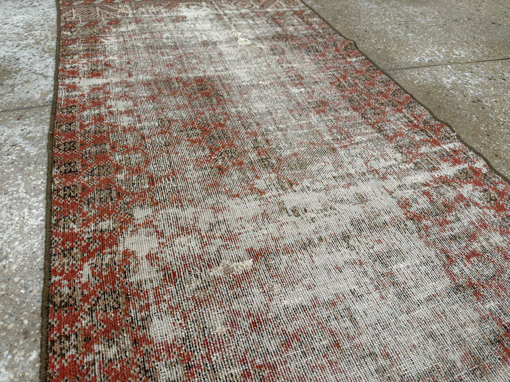 Antique Distressed Persian Malayer Rug, No.29462 - Galerie Shabab