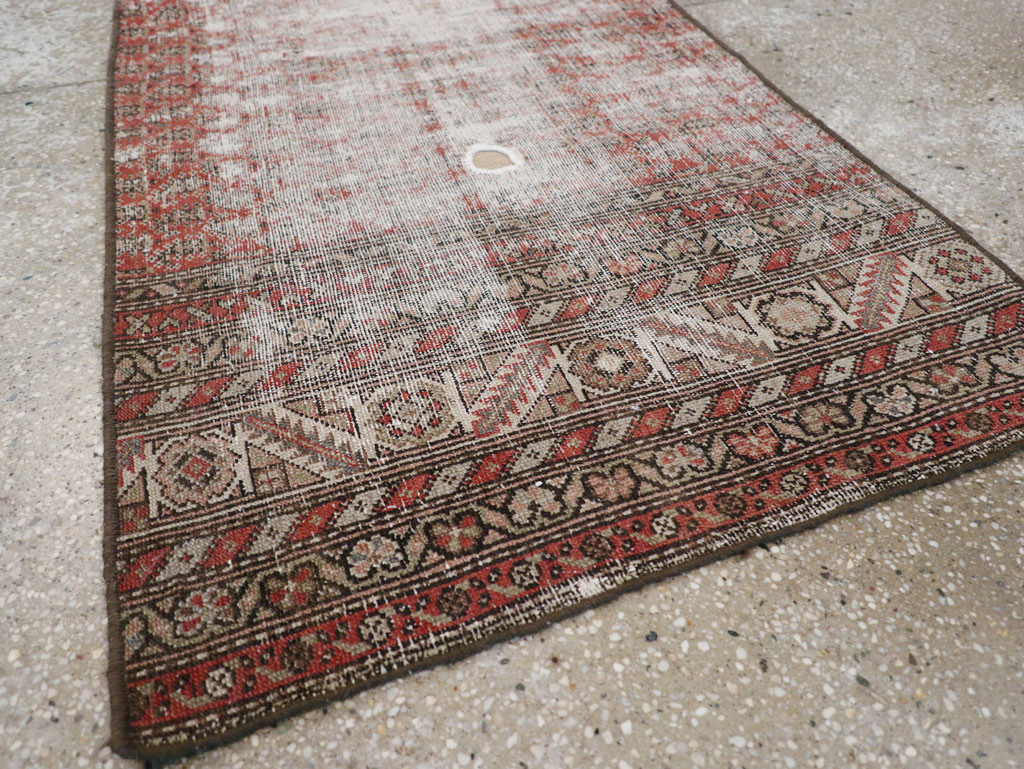 Antique Distressed Persian Malayer Rug, No.29462 - Galerie Shabab