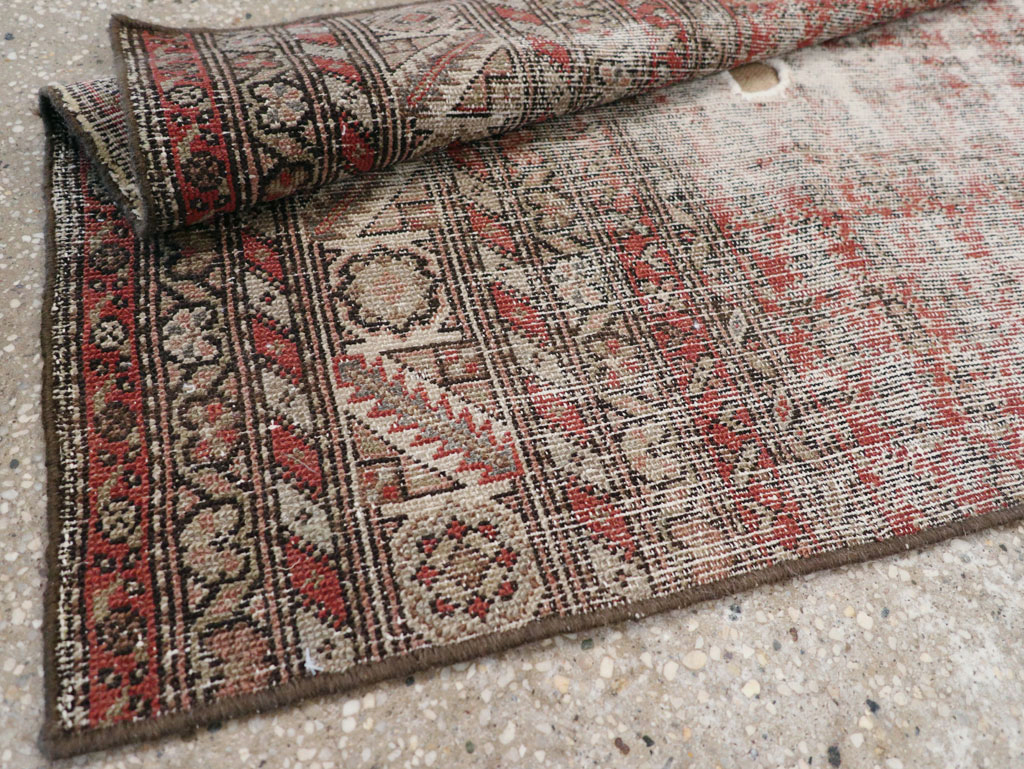Antique Distressed Persian Malayer Rug, No.29462 - Galerie Shabab