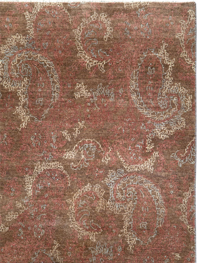 Vintage Persian Mashad Carpet, No.29464 - Galerie Shabab