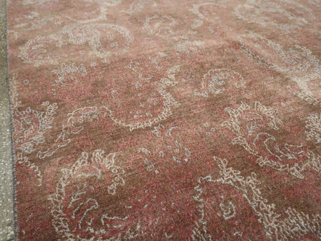 Vintage Persian Mashad Carpet, No.29464 - Galerie Shabab