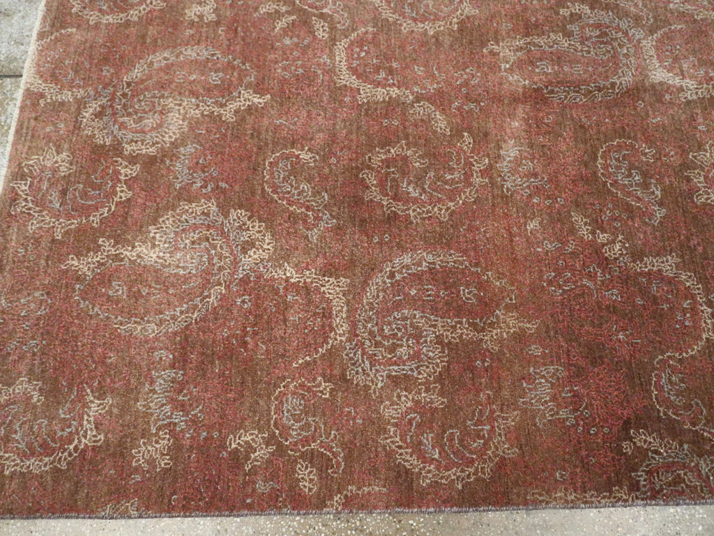 Vintage Persian Mashad Carpet, No.29464 - Galerie Shabab
