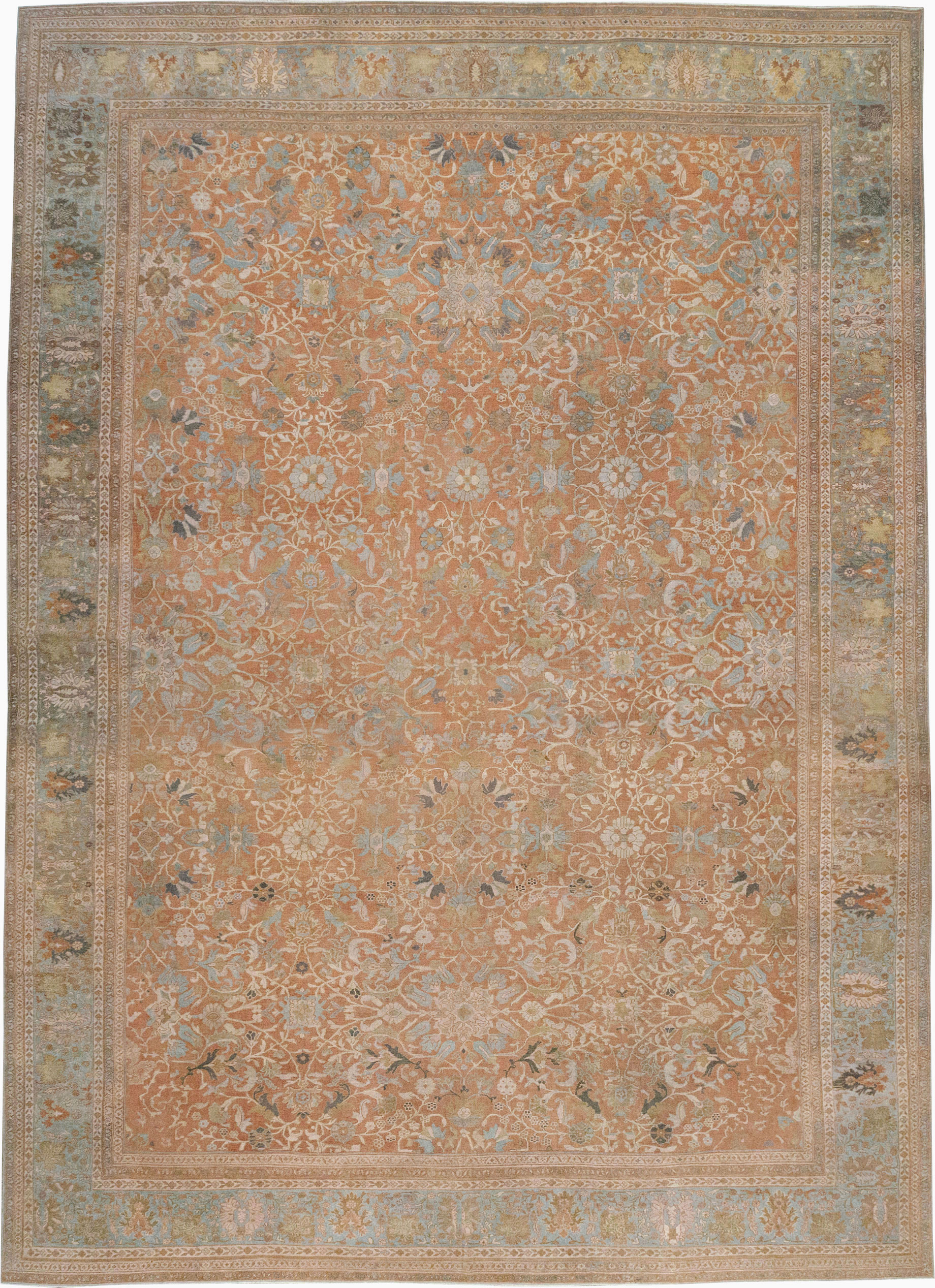 Antique Persian Mahal Oversize Carpet, No.29468 - Galerie Shabab