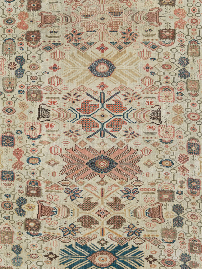 Antique Persian Mahal Oversize Carpet, No.29469 - Galerie Shabab