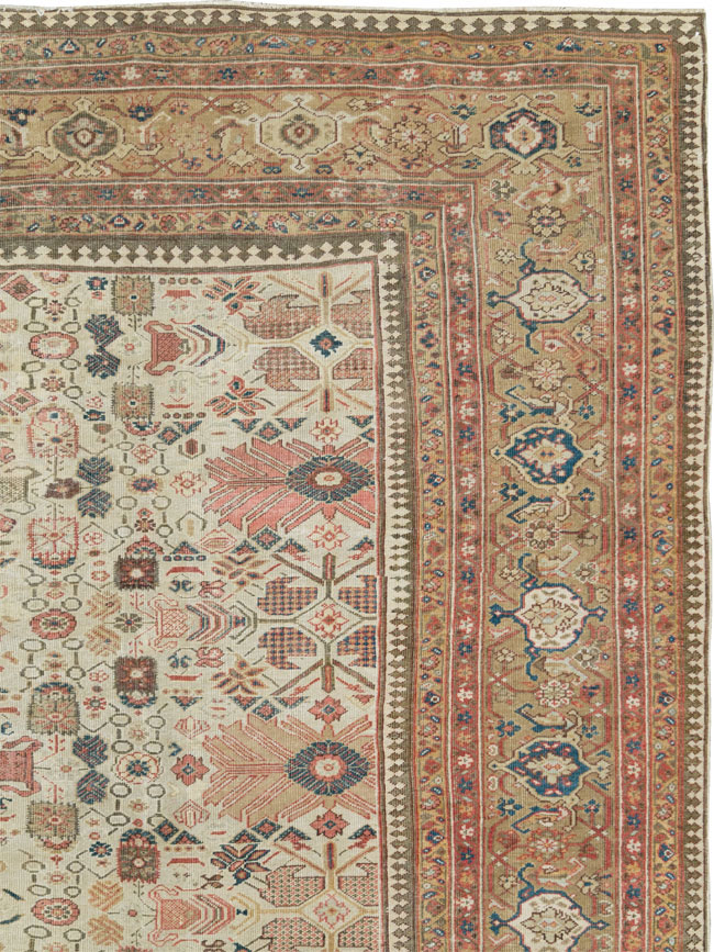 Antique Persian Mahal Oversize Carpet, No.29469 - Galerie Shabab