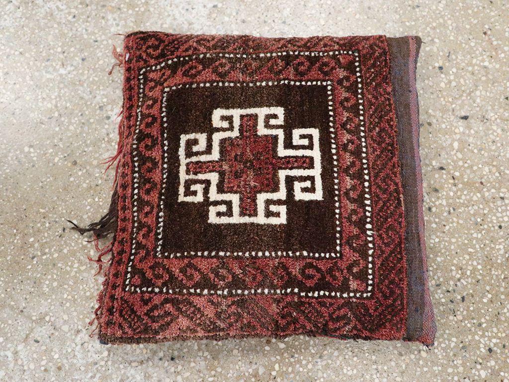 Vintage Persian Baluch Pillow, No.29474 - Galerie Shabab