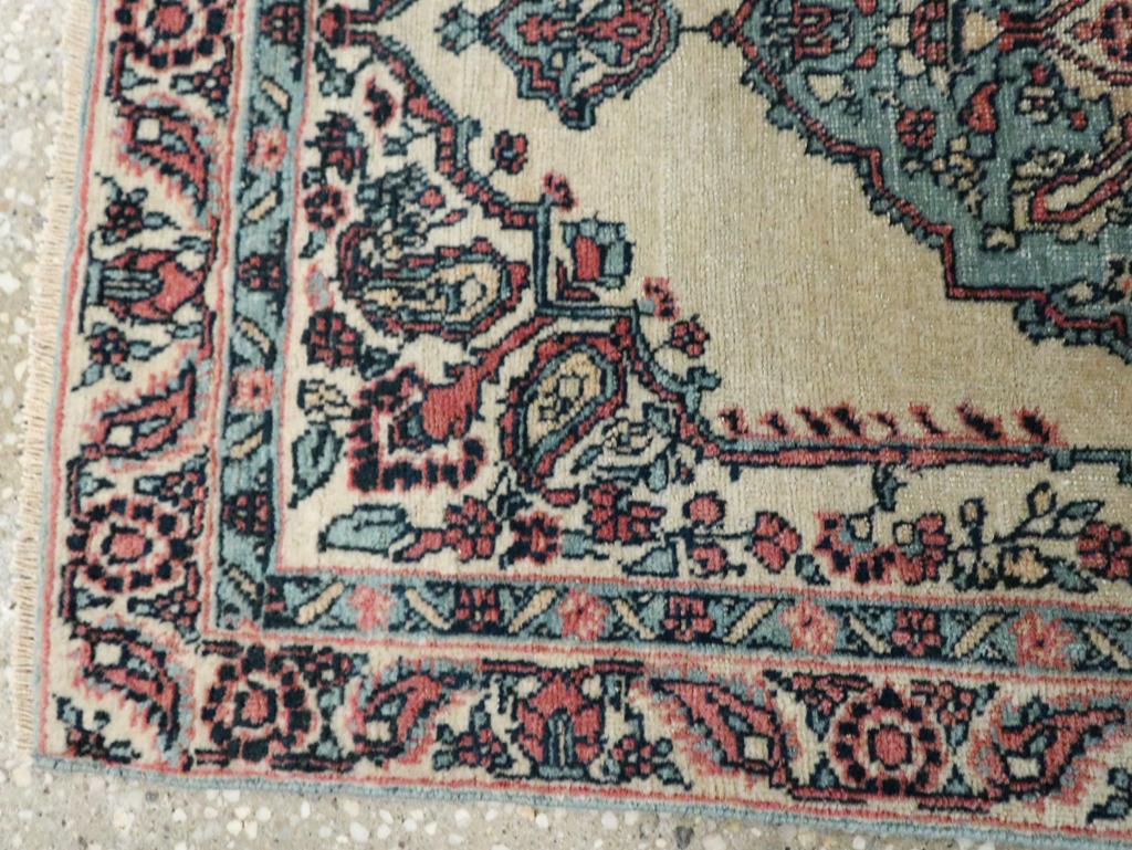 Antique Persian Tabriz Hagi Jalili Throw Rug, No.29482 - Galerie Shabab