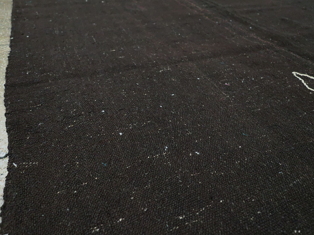 Vintage Turkish Flatweave Kilim Square Room Size Carpet, No.29485 - Galerie Shabab