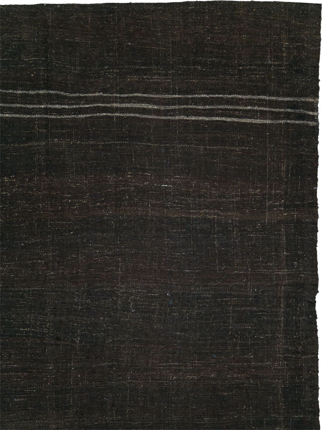 Vintage Turkish Flatweave Kilim Square Room Size Carpet, No.29486 - Galerie Shabab