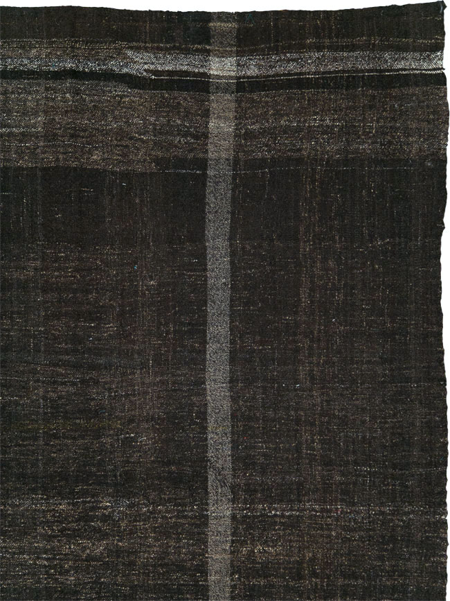 Vintage Turkish Flatweave Kilim Square Room Size Carpet, No.29486 - Galerie Shabab