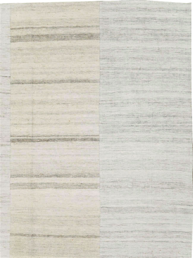 Contemporary Turkish Flatweave Kilim Room Size Carpet, No.29487 - Galerie Shabab