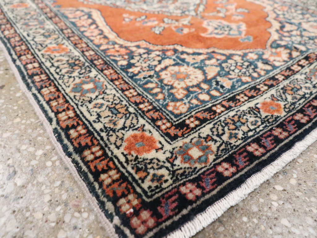 Antique Persian Tabriz Haji Jalili Throw Rug, No.29492 - Galerie Shabab