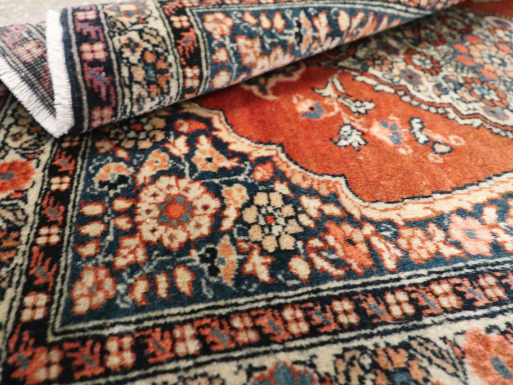 Antique Persian Tabriz Haji Jalili Throw Rug, No.29492 - Galerie Shabab