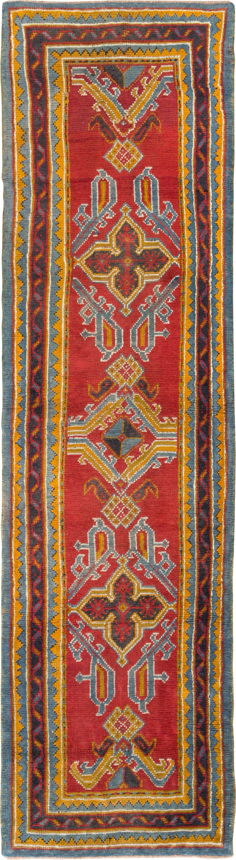 Antique Turkish Oushak Runner, No.29494 - Galerie Shabab