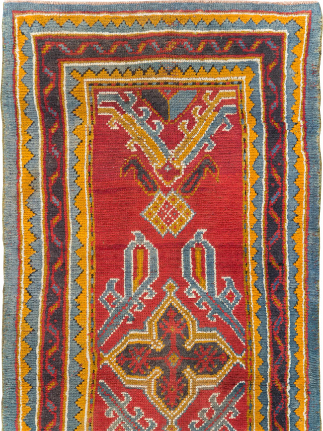 Antique Turkish Oushak Runner, No.29494 - Galerie Shabab