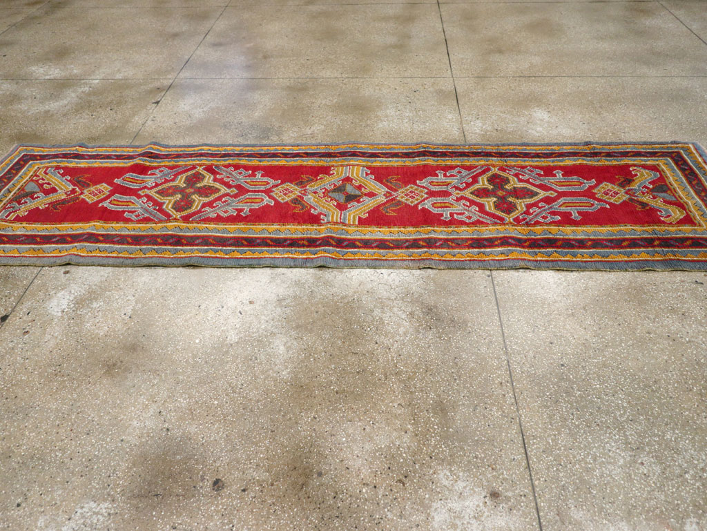 Antique Turkish Oushak Runner, No.29494 - Galerie Shabab