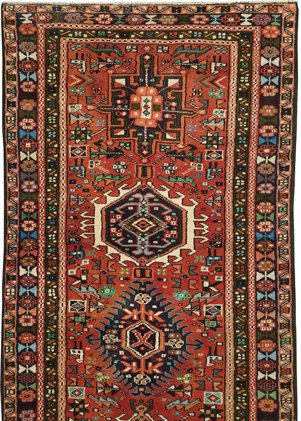 Vintage Persian Karajeh Long Runner, No.29498 - Galerie Shabab