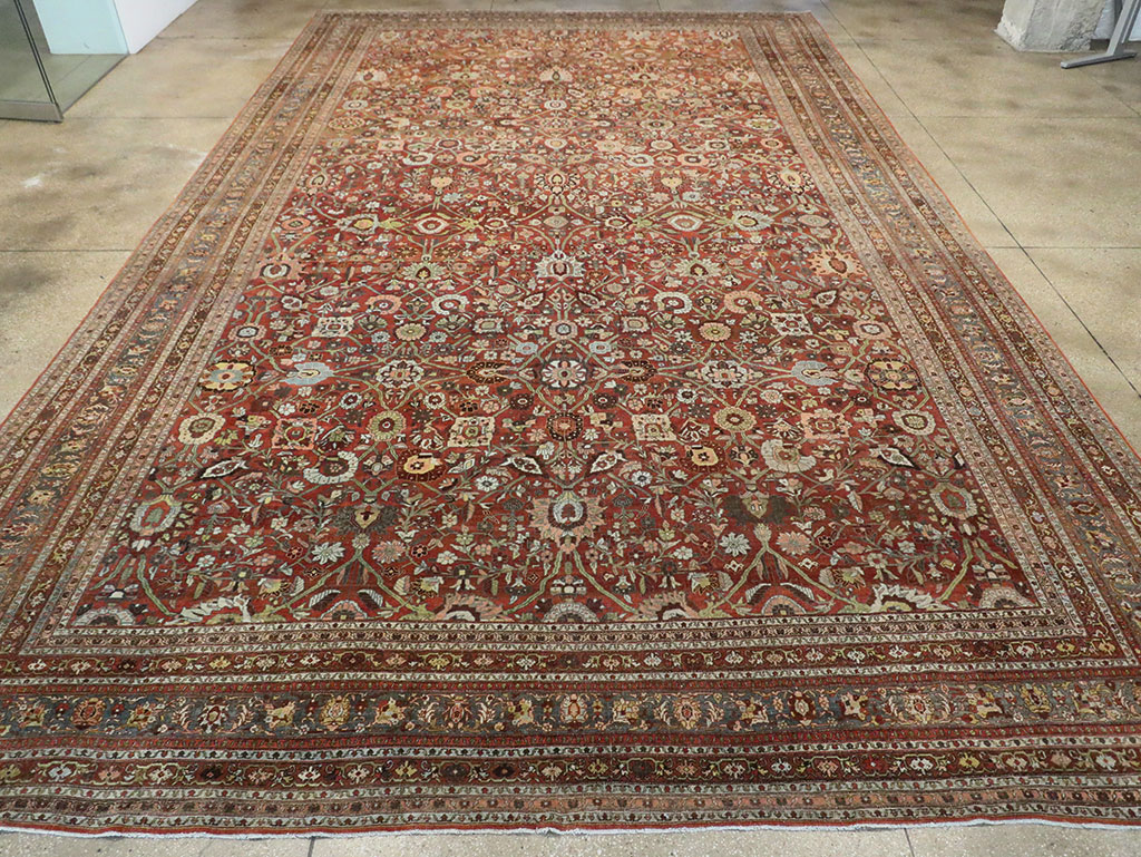 Antique Persian Bidjar Oversize Carpet, No.29500 - Galerie Shabab
