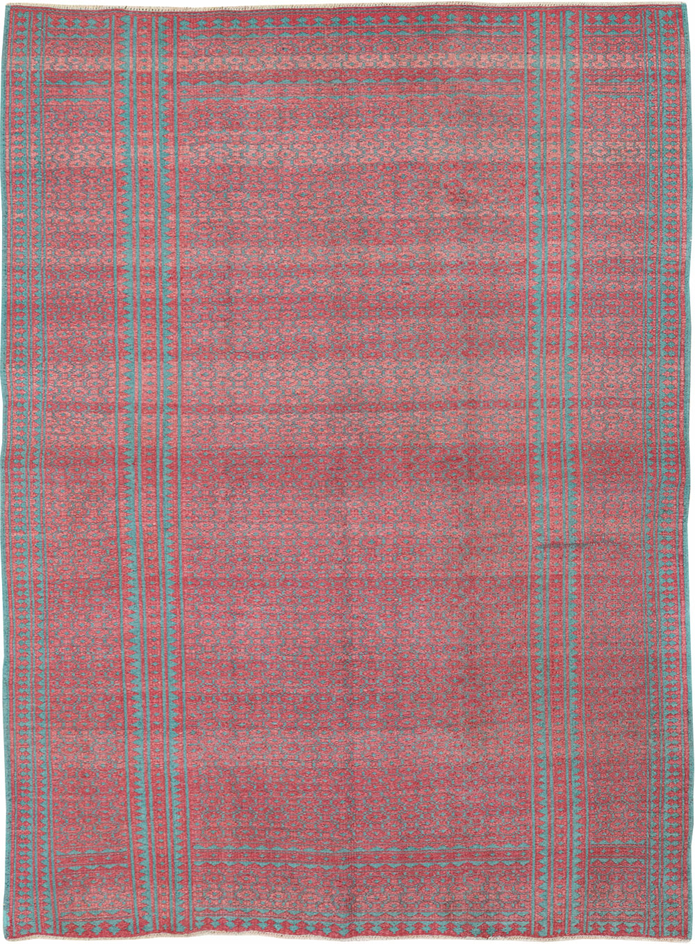 Vintage Persian Flatweave Kilim Accent Rug, No.29504 - Galerie Shabab