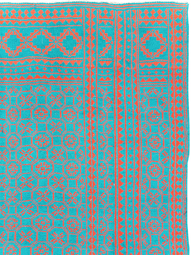 Vintage Persian Flatweave Kilim Room Size Carpet, No.29507 - Galerie Shabab