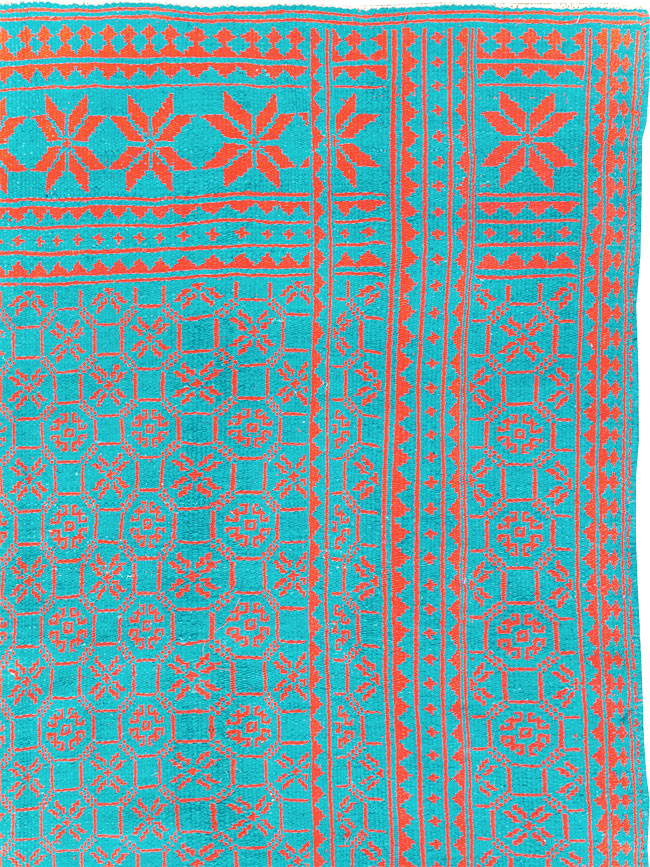 Vintage Persian Flatweave Kilim Room Size Carpet, No.29507 - Galerie Shabab