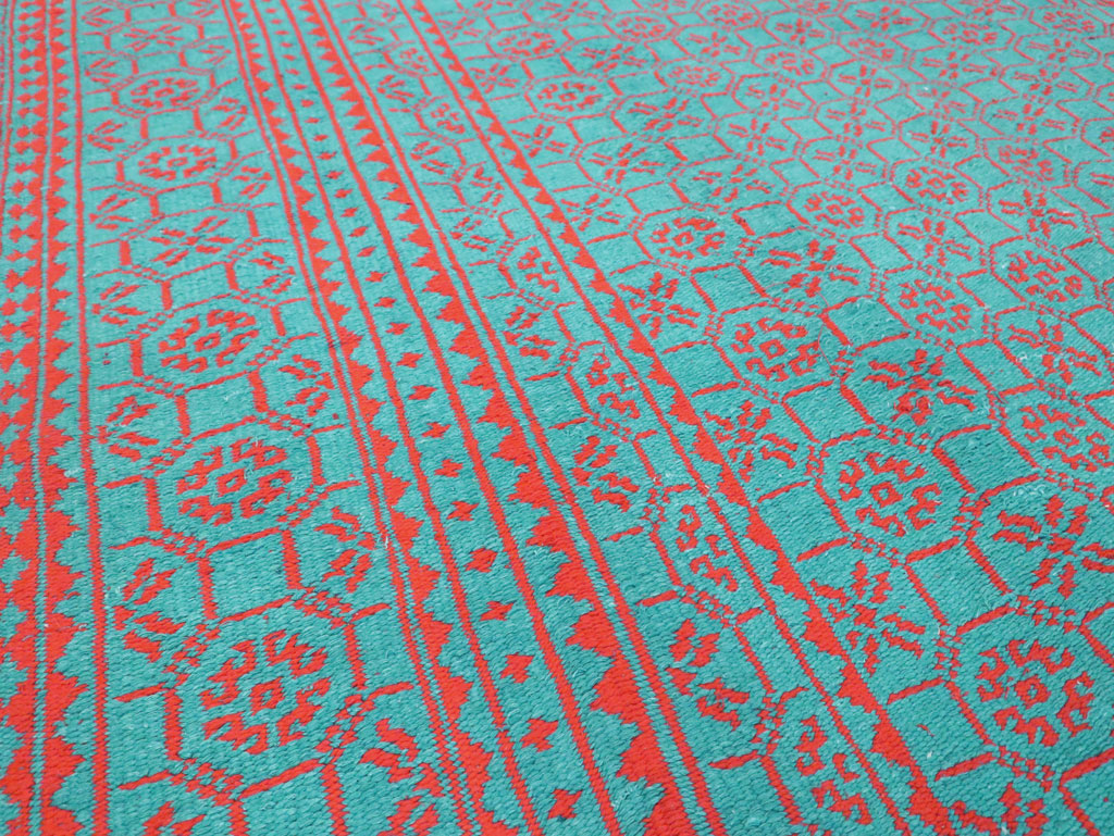 Vintage Persian Flatweave Kilim Room Size Carpet, No.29507 - Galerie Shabab