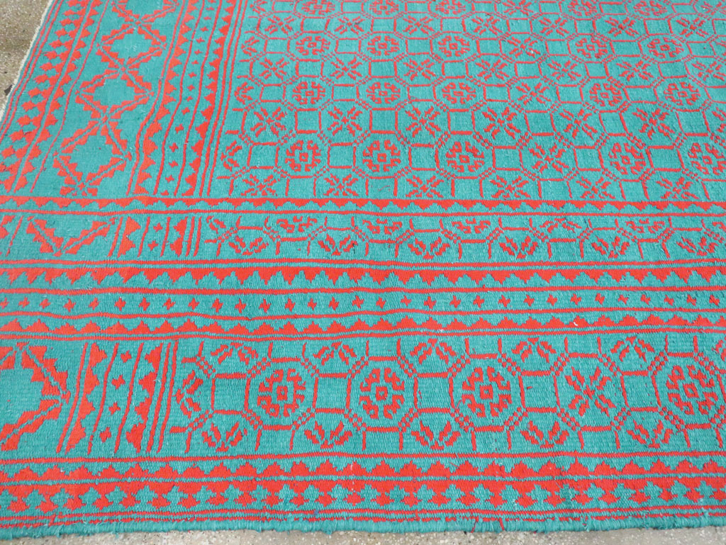 Vintage Persian Flatweave Kilim Room Size Carpet, No.29507 - Galerie Shabab