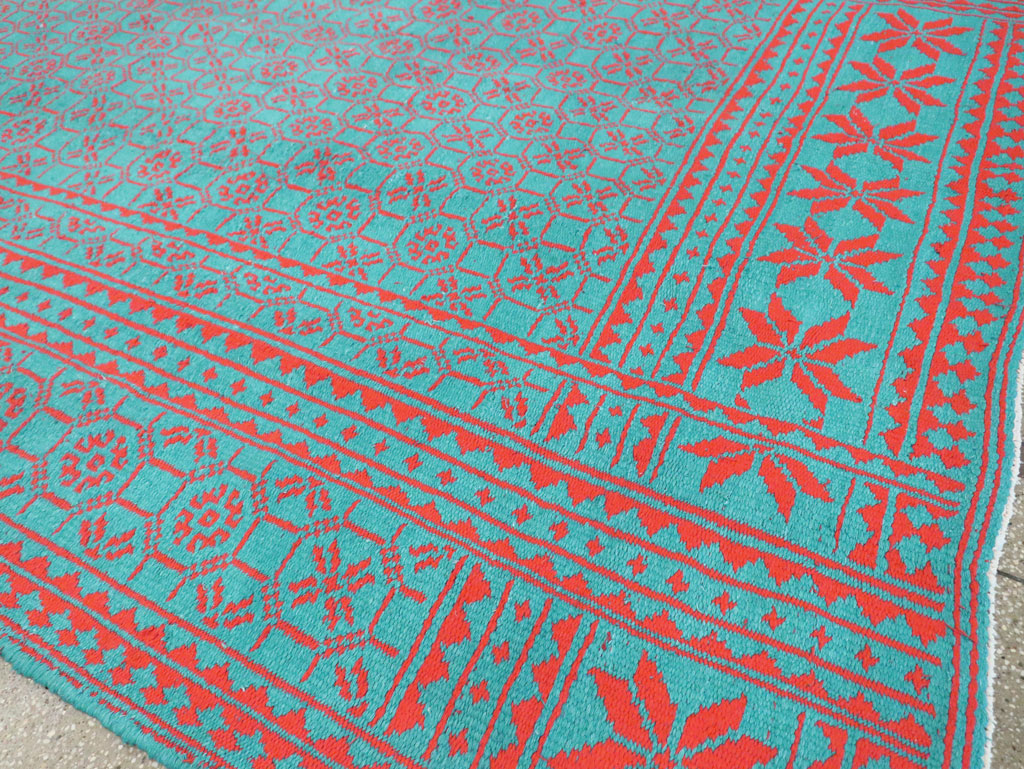 Vintage Persian Flatweave Kilim Room Size Carpet, No.29507 - Galerie Shabab