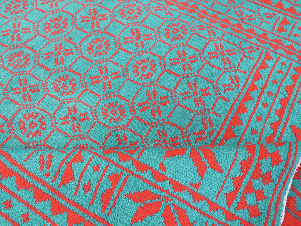 Vintage Persian Flatweave Kilim Room Size Carpet, No.29507 - Galerie Shabab