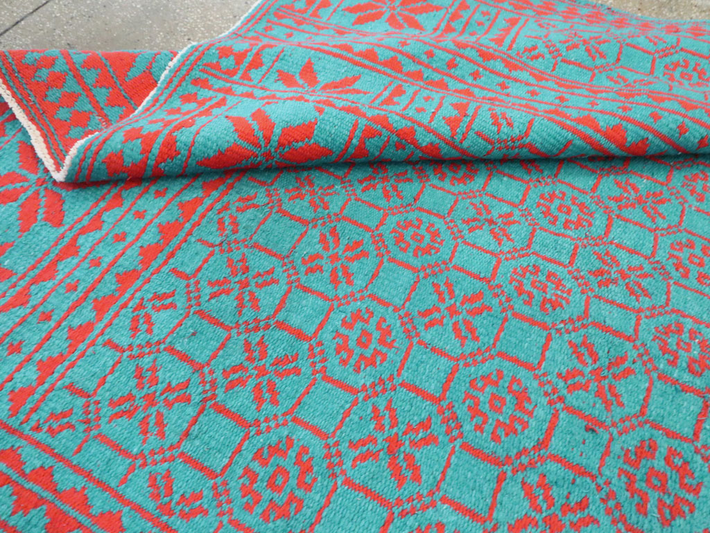 Vintage Persian Flatweave Kilim Room Size Carpet, No.29507 - Galerie Shabab