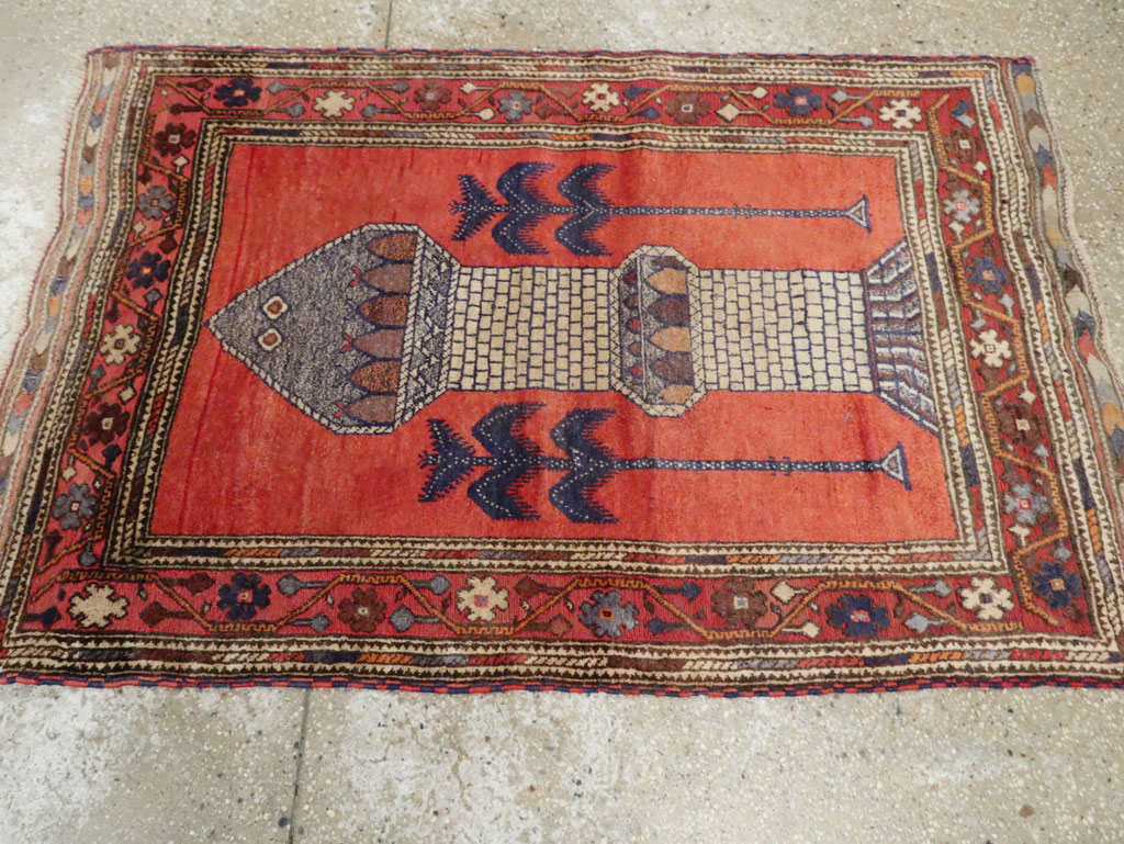 Vintage Central Asian Baluch Throw Rug, No.29517 - Galerie Shabab