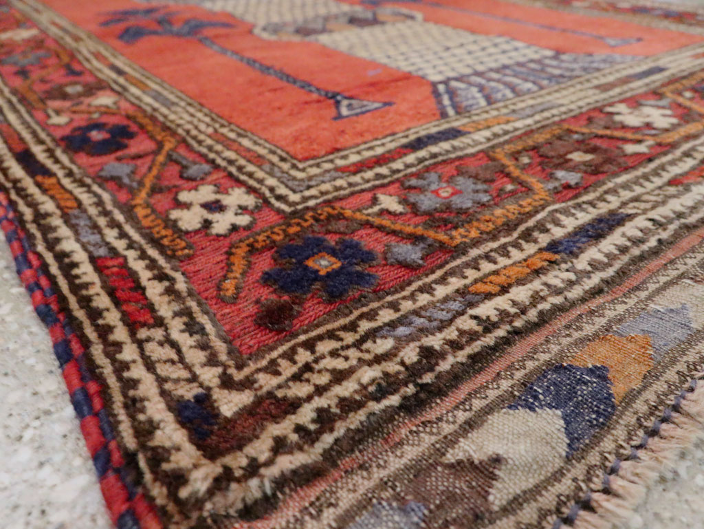 Vintage Central Asian Baluch Throw Rug, No.29517 - Galerie Shabab