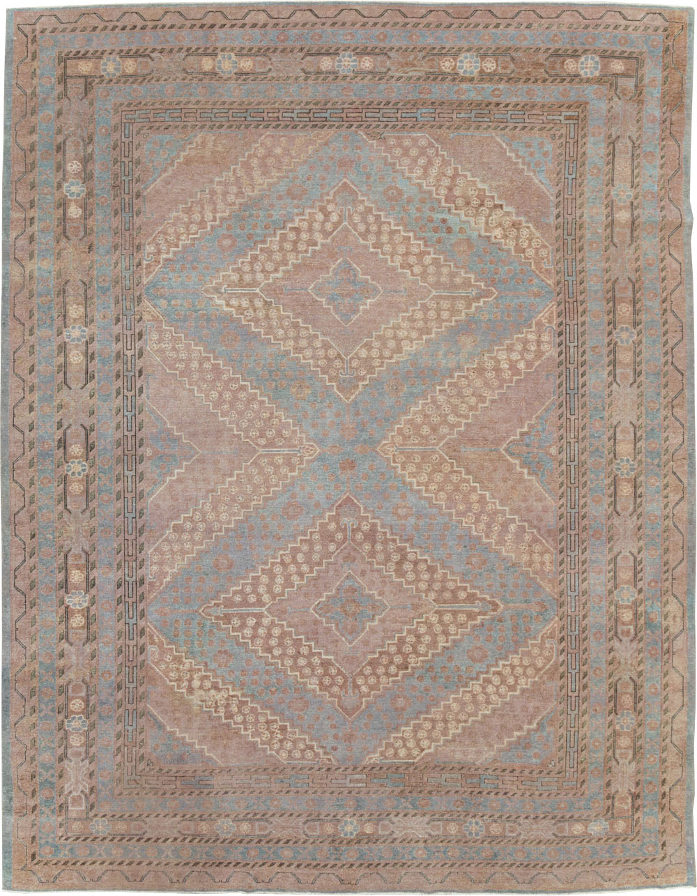 Antique East Turkestan Khotan Room Size Carpet, No.29518 - Galerie Shabab