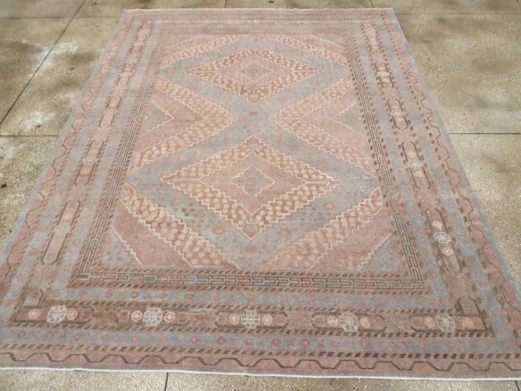 Antique East Turkestan Khotan Room Size Carpet, No.29518 - Galerie Shabab