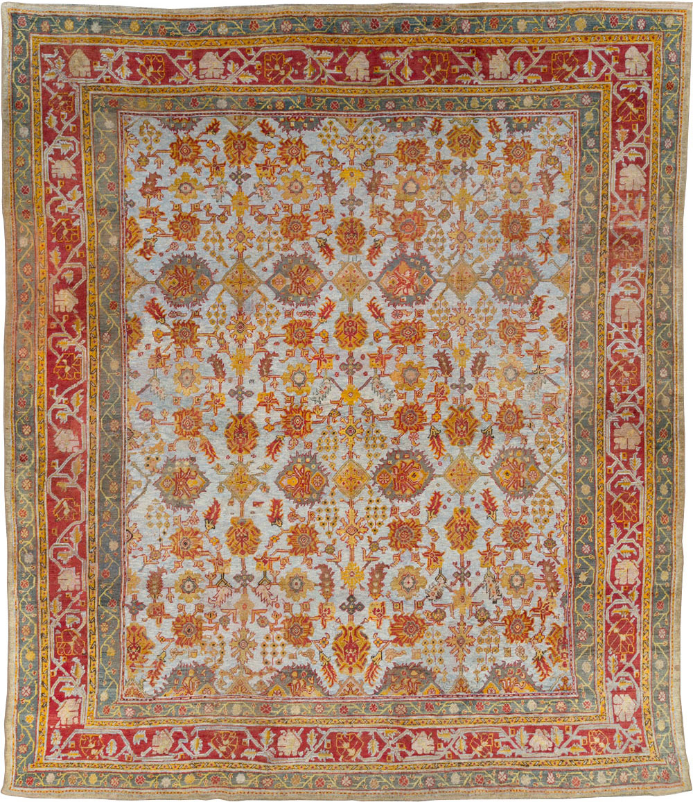 Antique Turkish Oushak Carpet, No.29519 - Galerie Shabab