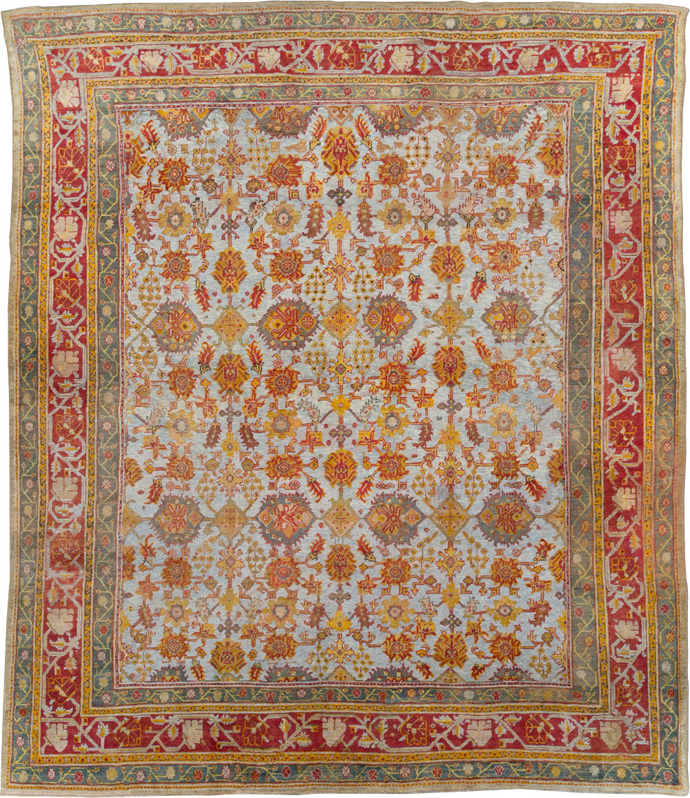 Antique Turkish Oushak Carpet, No.29519 - Galerie Shabab