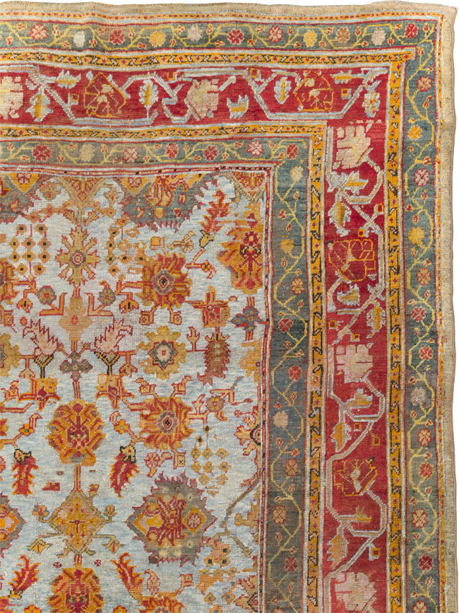 Antique Turkish Oushak Carpet, No.29519 - Galerie Shabab