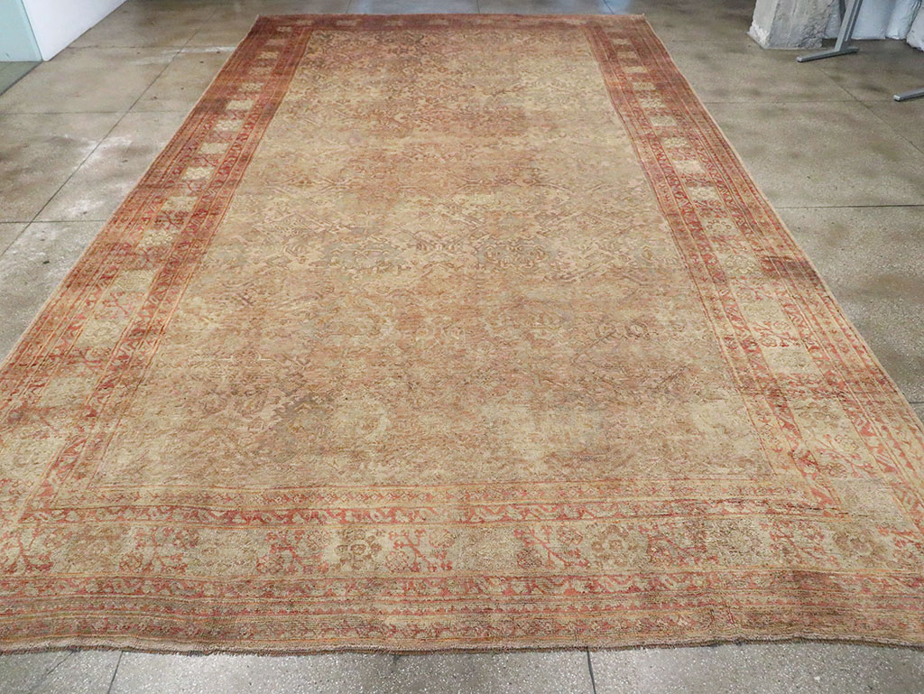 Antique Oversize Oushak Carpet, No.29520 - Galerie Shabab