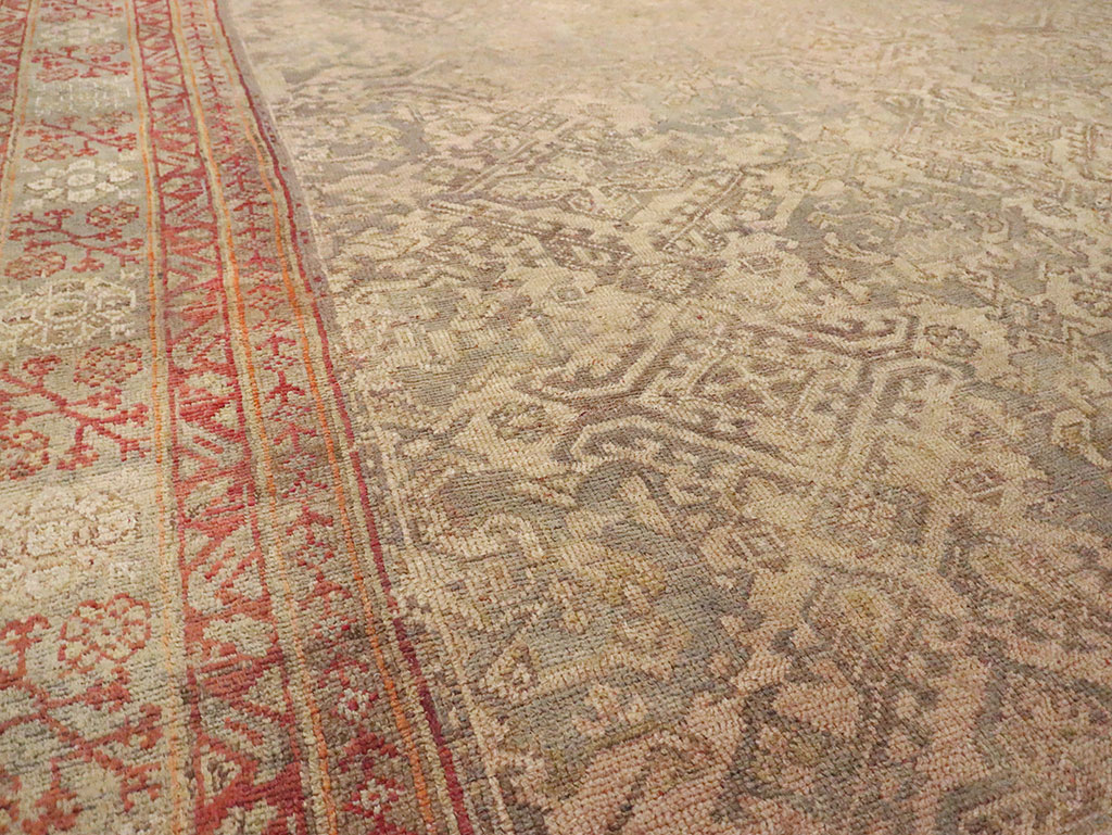 Antique Oversize Oushak Carpet, No.29520 - Galerie Shabab
