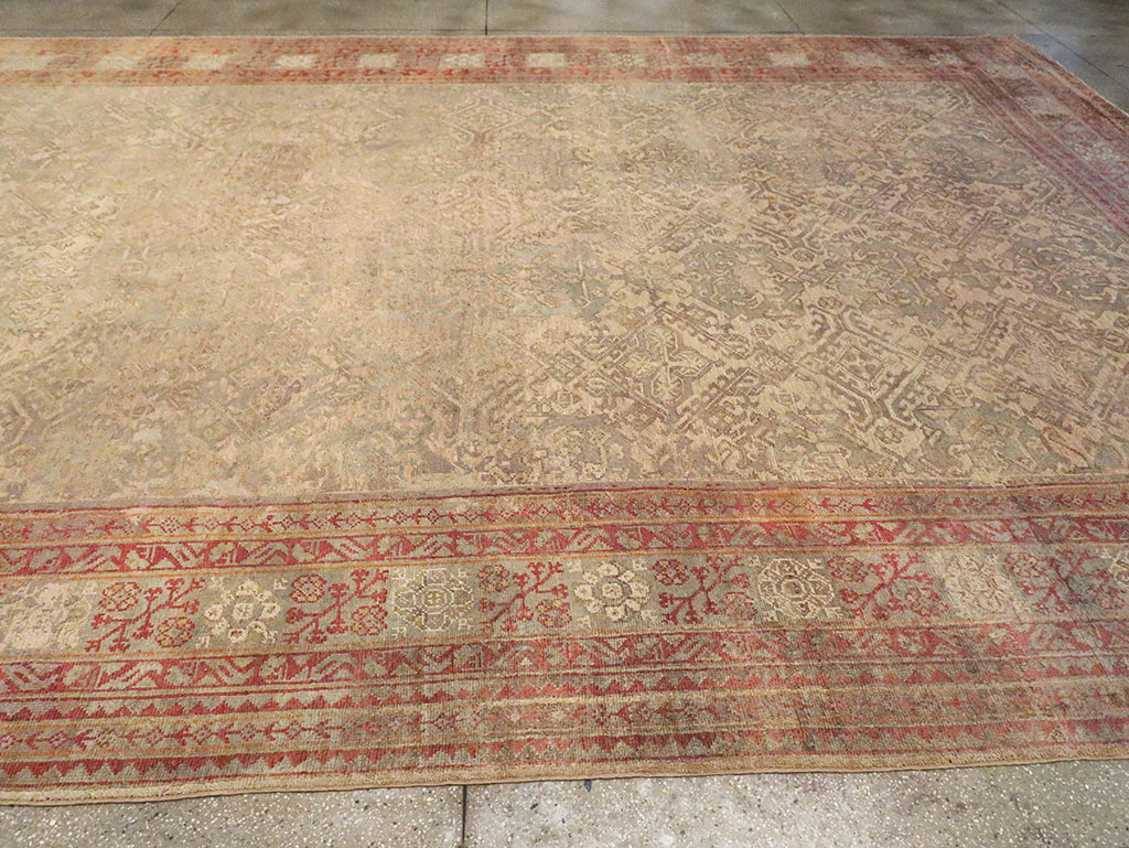 Antique Oversize Oushak Carpet, No.29520 - Galerie Shabab