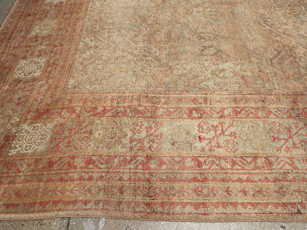 Antique Oversize Oushak Carpet, No.29520 - Galerie Shabab