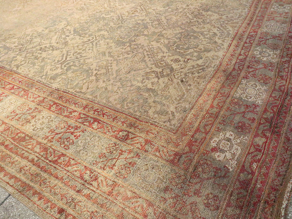 Antique Oversize Oushak Carpet, No.29520 - Galerie Shabab