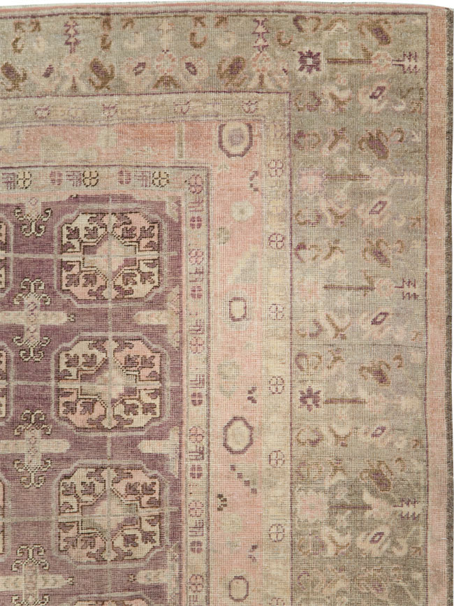 Antique Khotan Square Carpet, No.29521 - Galerie Shabab